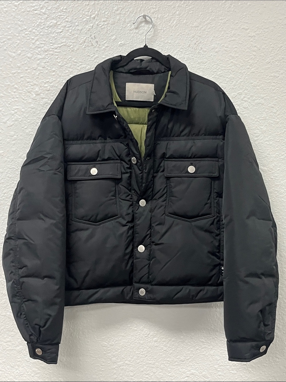 Hudson Cropped Black Puffer Jacket
#1176